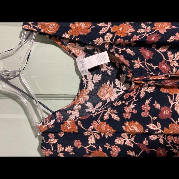 West of Melrose Boho Flowy Blouse  Tiered with buttons Large - Picture 4 of 11